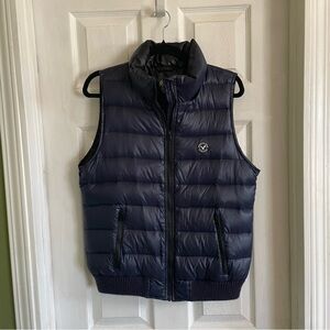 American Eagle Outfitters puffer vest navy blue  70% down 30% feathers size L